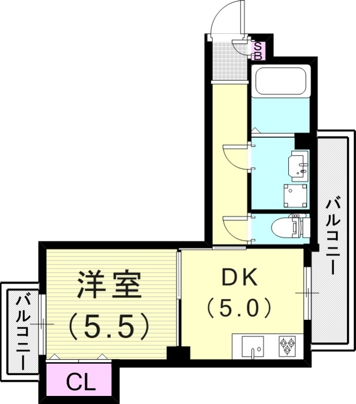 1DK(30.34平米）システムキッチン・モニターフォン