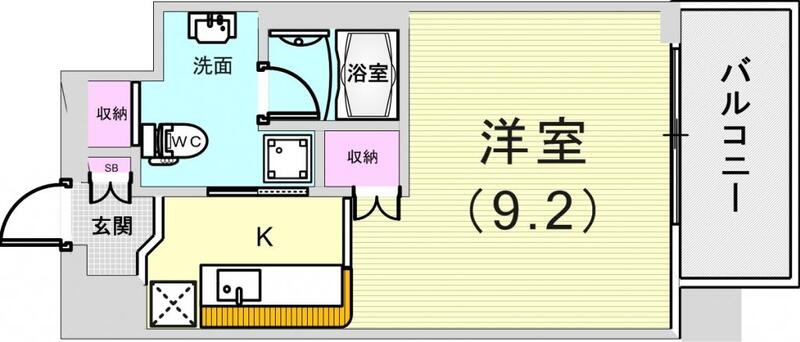 1Ｋ（29.9平米）デザイナーズ・エアコン・システムキッチン