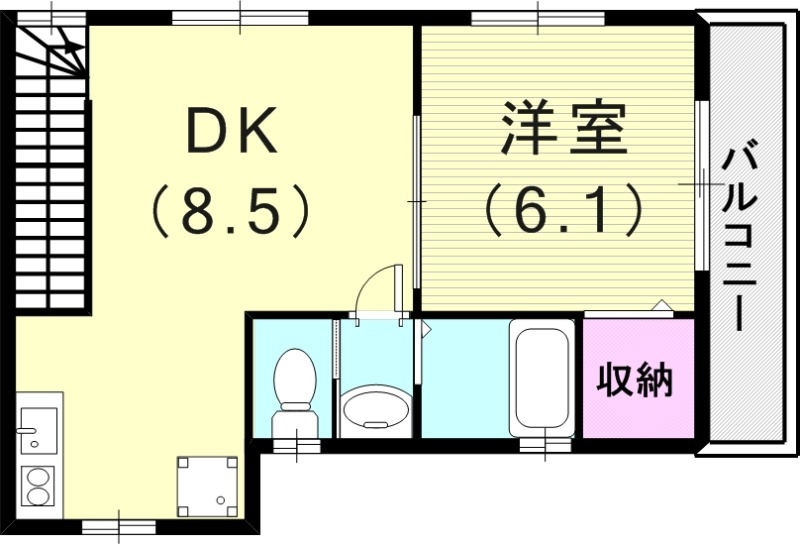 1DK（40.13平米）モニターホン・エアコン・浴室乾燥機