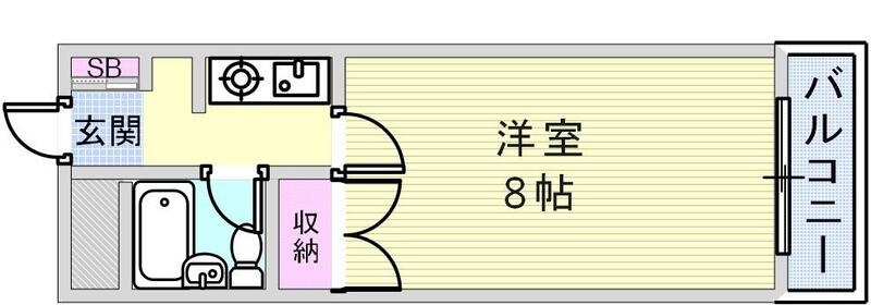 大学生、単身の方におすすめ。生活しやすい閑静な住宅街。