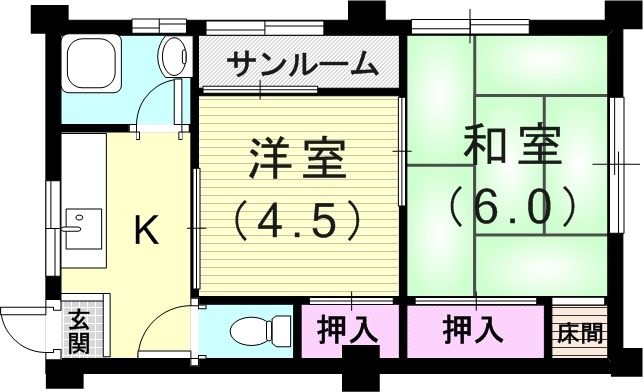 2階の間取り図