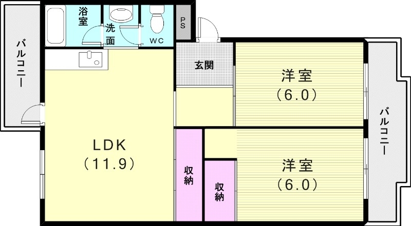1階の間取り図