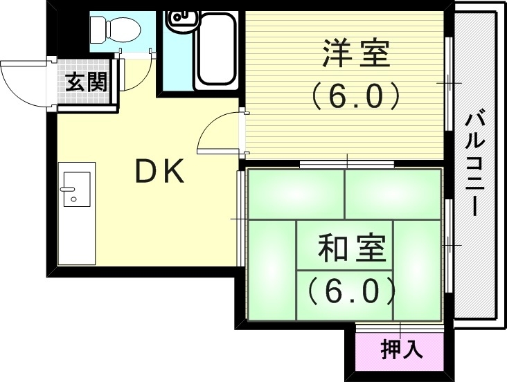 2階の間取り図