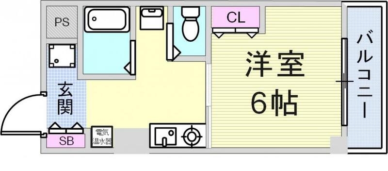 嬉しい三点セパレートのお部屋です。クローゼットもあります。