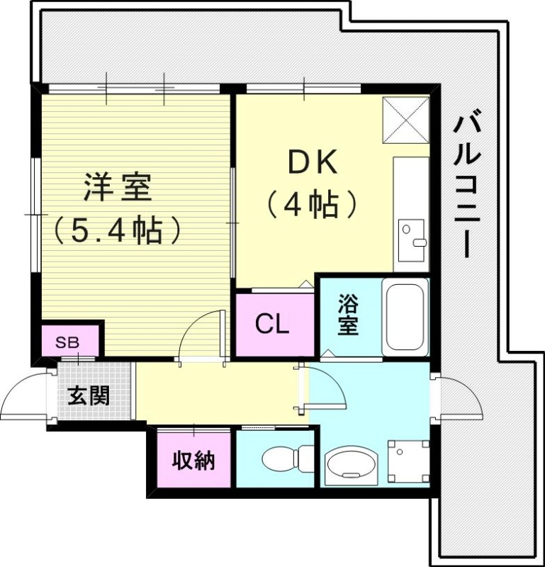 オール洋室!1Kじゃ物足りないあなたに!!