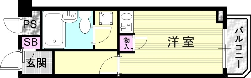 1R（21平米）女性専用・モニターホン・エアコン・室内洗濯機