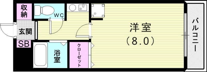 2階の間取り図