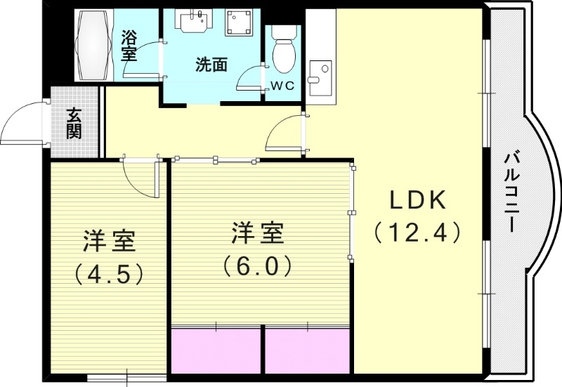 2階の間取り図