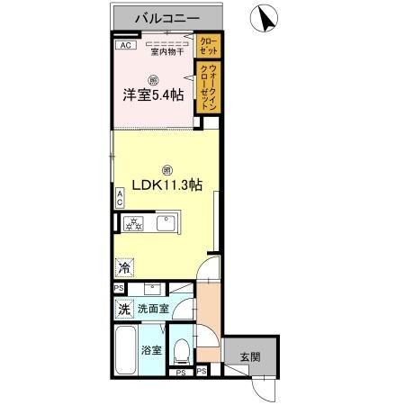 2階の間取り図