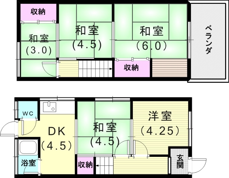 1階の間取り図