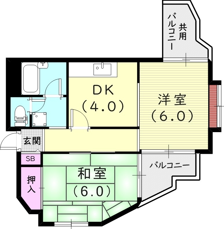 1階の間取り図