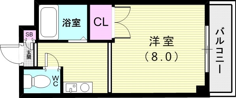 4階の間取り図