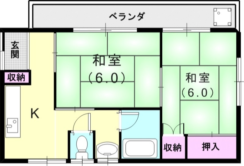 2階の間取り図