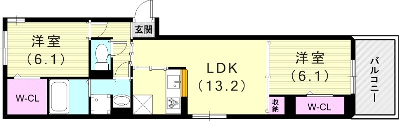 3階の間取り図