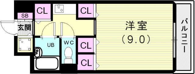 6階の間取り図