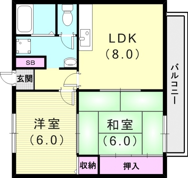 1階の間取り図