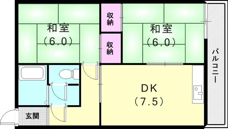 2階の間取り図