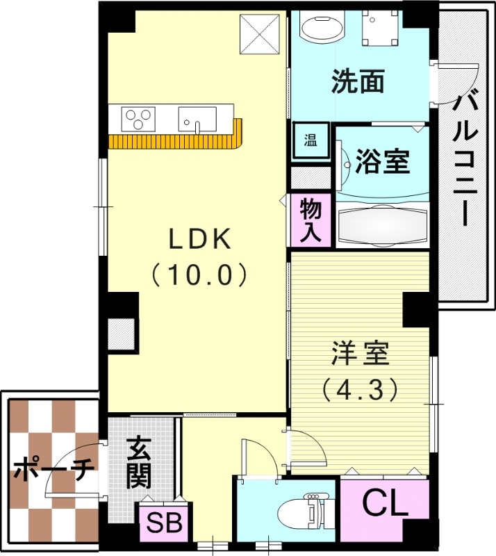 1階の間取り図