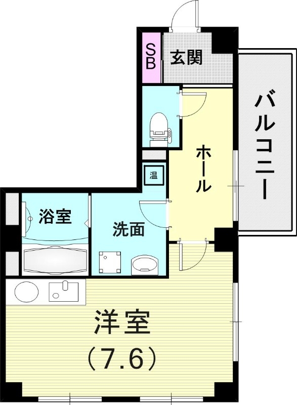 2階の間取り図