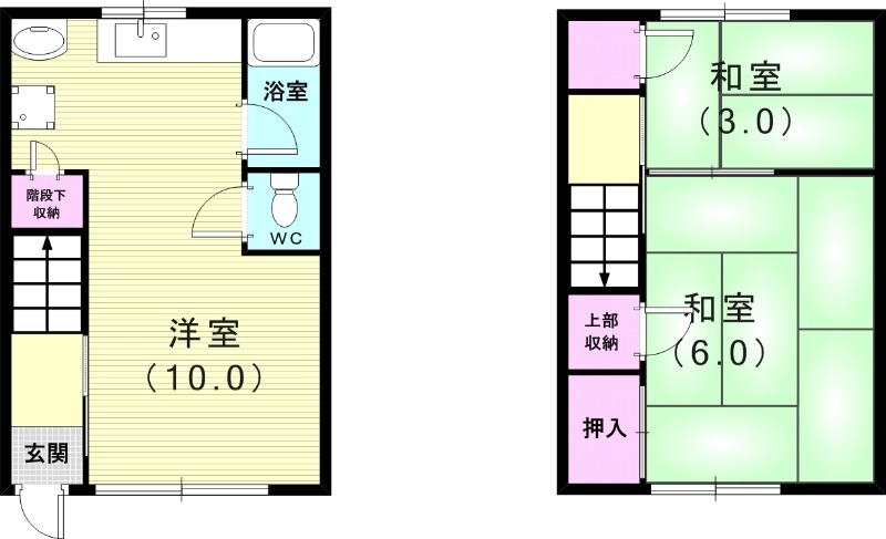 1階の間取り図