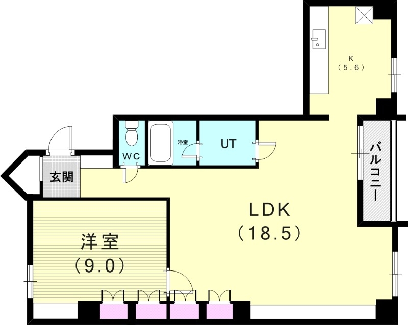 6階の間取り図