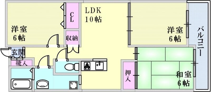 4階の間取り図