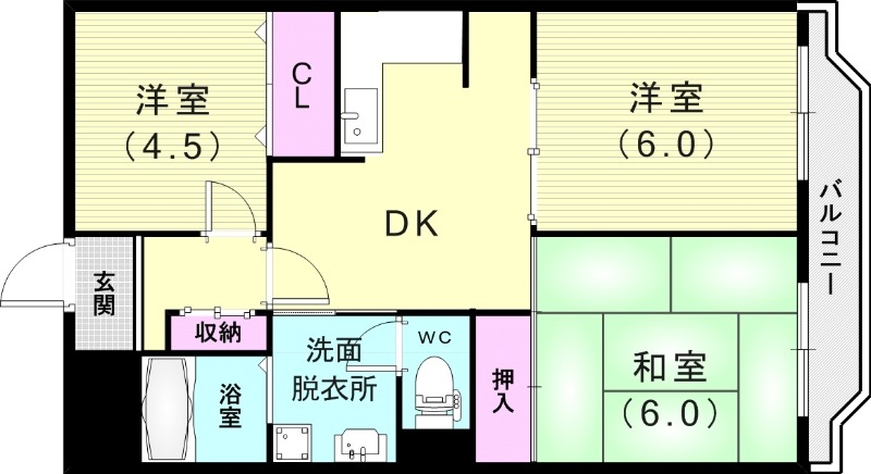 1階の間取り図