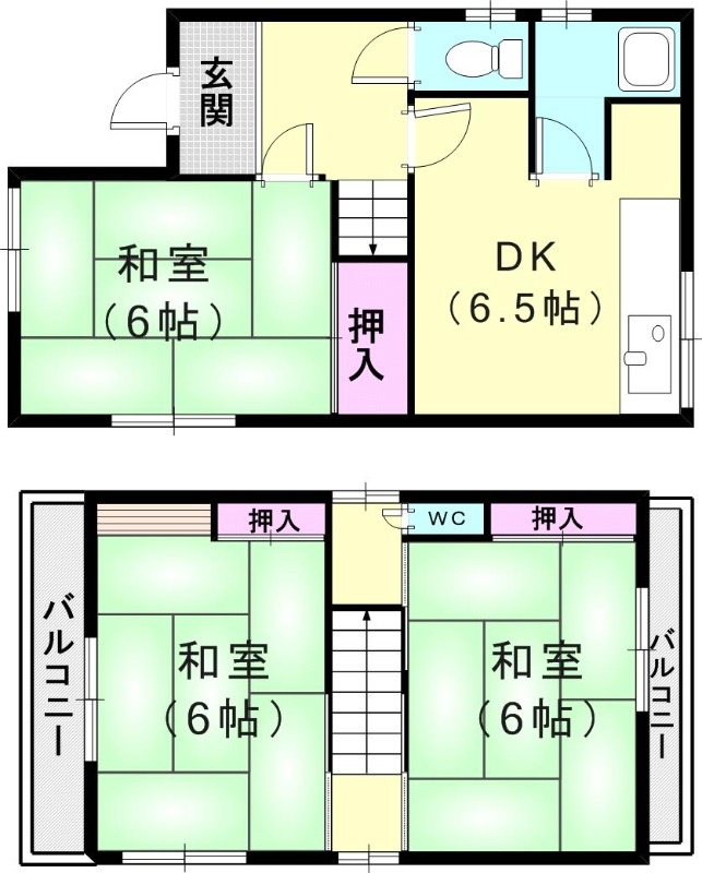 -階の間取り図