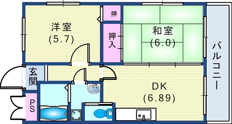 4階の間取り図