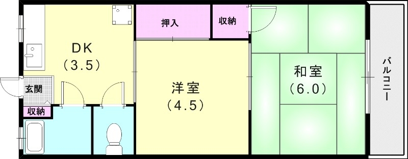2階の間取り図