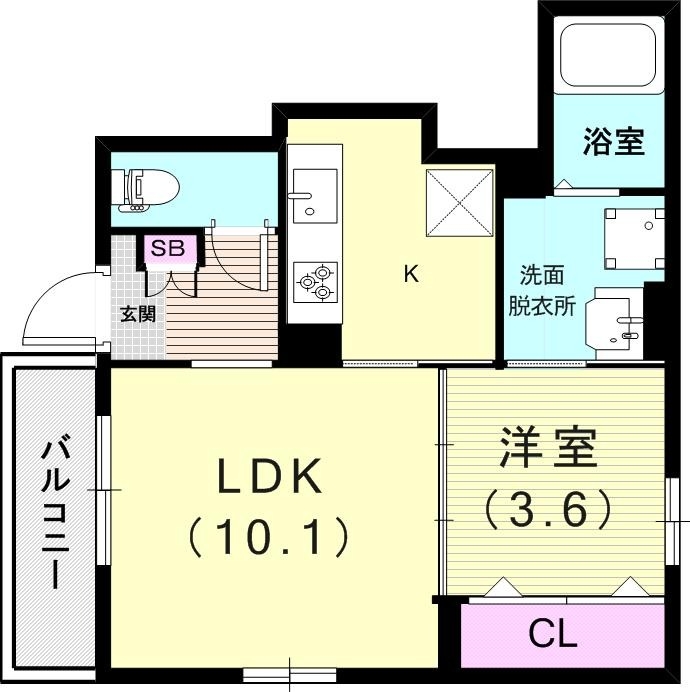 1階の間取り図