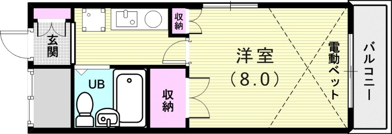 2階の間取り図