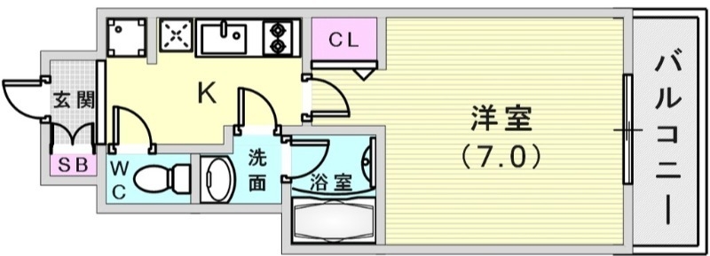 9階の間取り図
