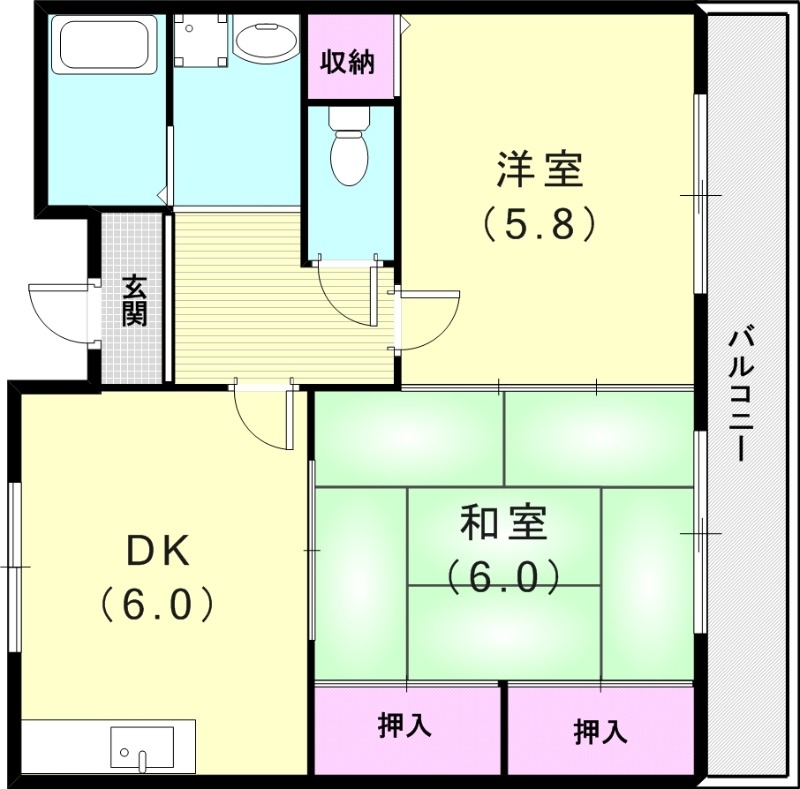 2階の間取り図