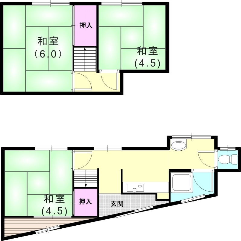 1階の間取り図