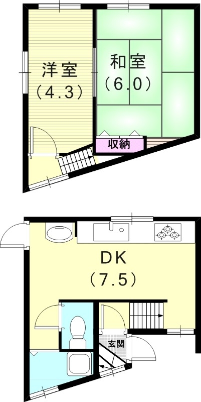 1階の間取り図