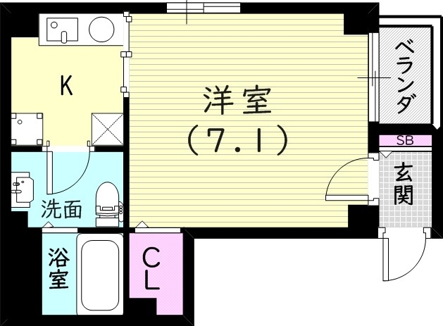 1階の間取り図