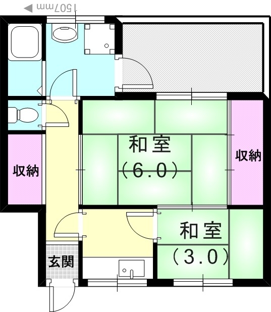 1階の間取り図