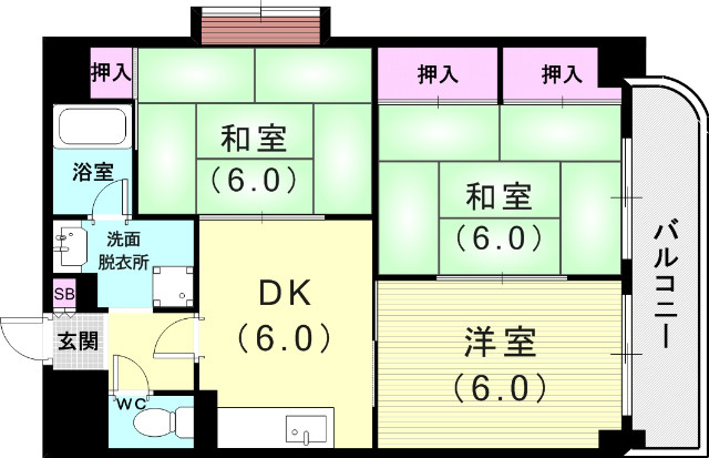 5階の間取り図