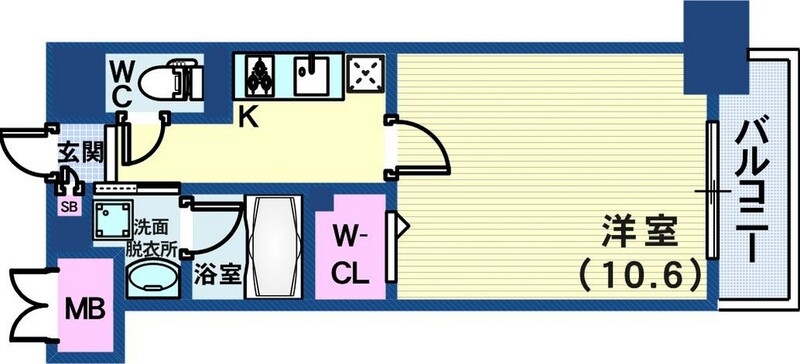 4階の間取り図