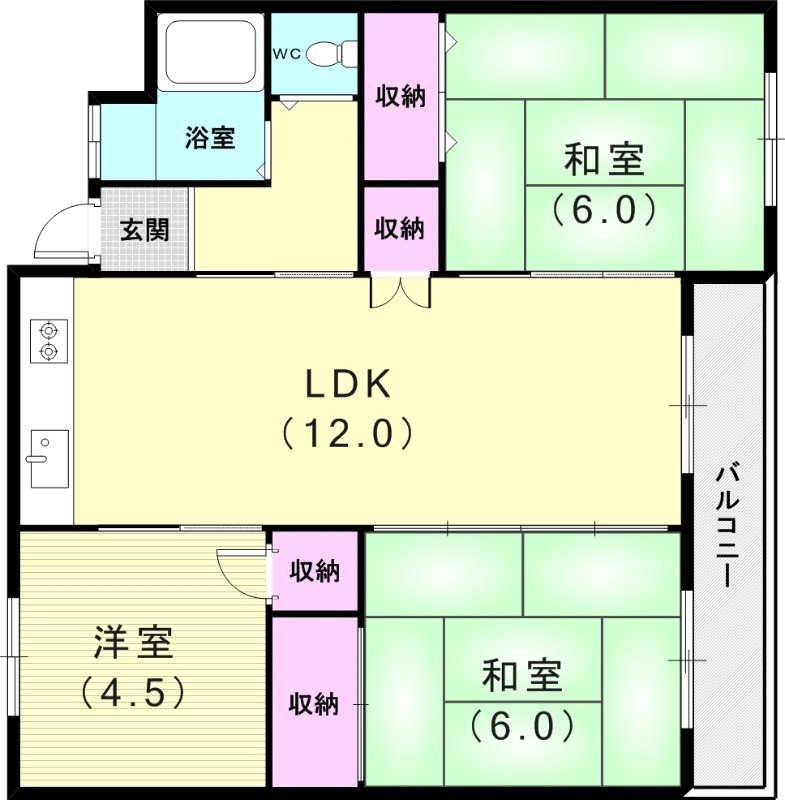5階の間取り図
