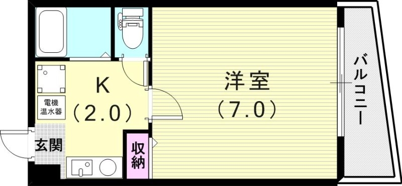 2階の間取り図