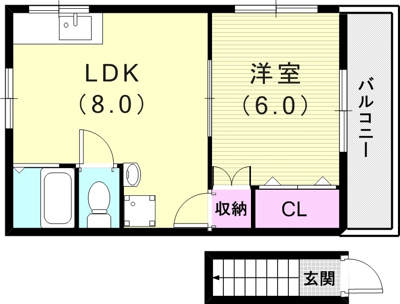 2階の間取り図