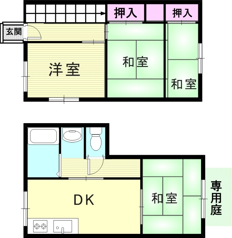 -階の間取り図