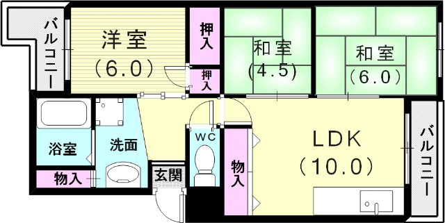 1階の間取り図