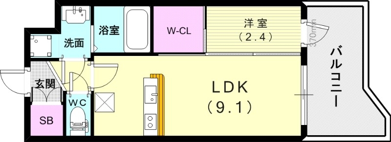 2階の間取り図
