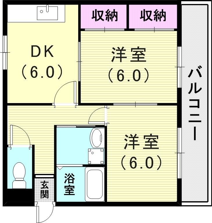 1階の間取り図