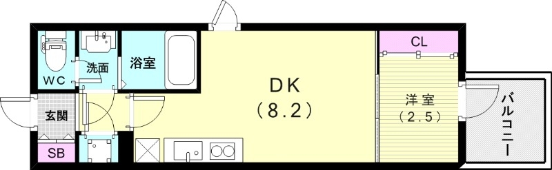 4階の間取り図