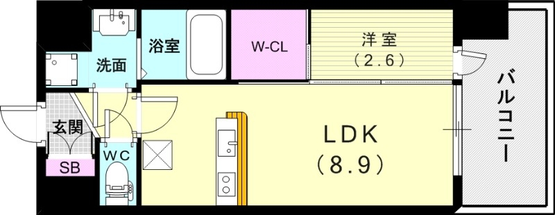 6階の間取り図