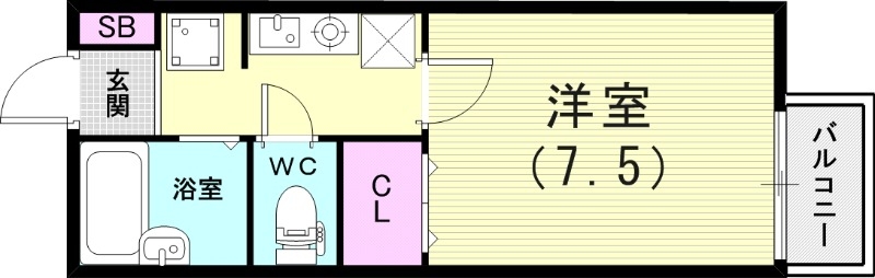 2階の間取り図